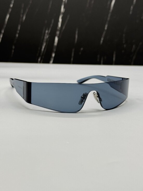 NEW BALENCIAGA BB0041S 014 BLUE SHIELD UNISEX SUNGLASSES BALENCIAGA EYEWEAR main image 9